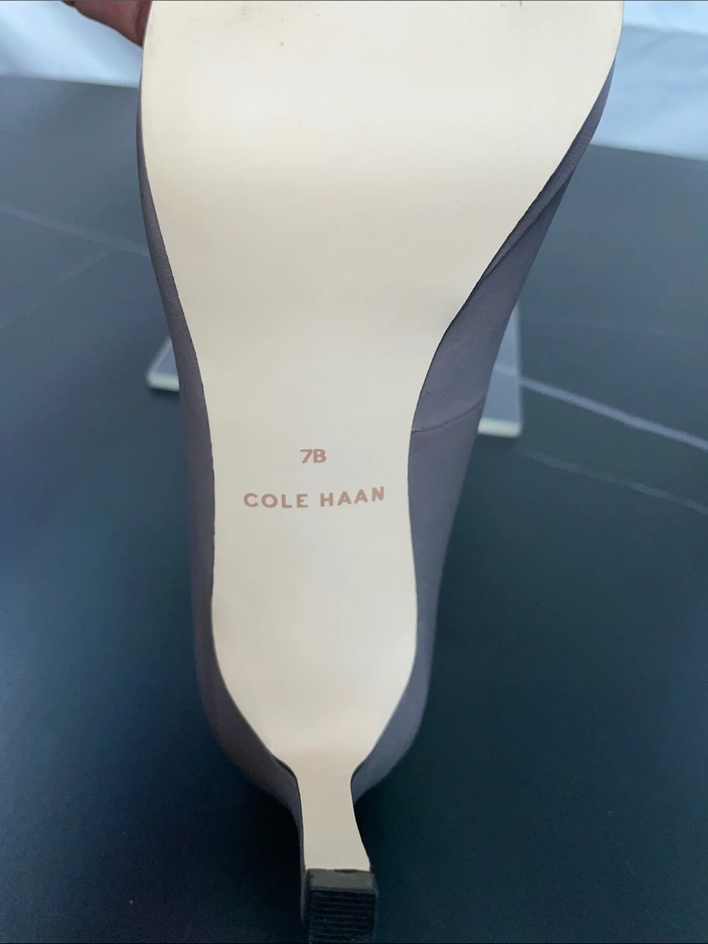 COLE HAAN GRAY LEATHER PUMPS FTL-08-127